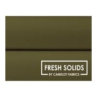 Camelot Fabrics Fresh Solids Poplin Quilting Fabric Olive