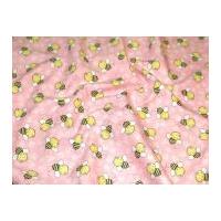 Camelot Fabrics Theodore Izzy Izzy the Bee Quilting Fabric Pink