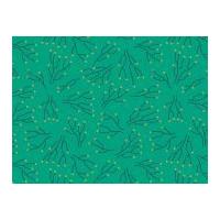 Camelot Fabrics Twig Botanical Quilting Fabric Jade