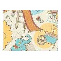 Camelot Fabrics Playground Fun Times Quilting Fabric Cream