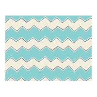 Camelot Fabrics Playground Zig Zags Quilting Fabric Aqua