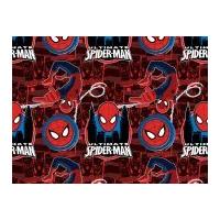 Camelot Fabrics Marvel Amazing Spider Man Poplin Quilting Fabric Ruby