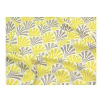 camelot fabrics the design studio deco fans quilting fabric yellow gre ...