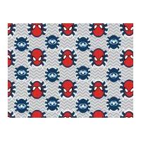 camelot fabrics marvel spider man spiders poplin quilting fabric grey