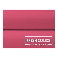 Camelot Fabrics Fresh Solids Poplin Quilting Fabric Bright Pink