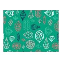 Camelot Fabrics What a Gem Gems Quilting Fabric Emerald