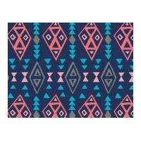 Camelot Fabrics What a Gem Tribal Quilting Fabric Navy