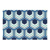 camelot fabrics singin the blues hexagons poplin quilting fabric