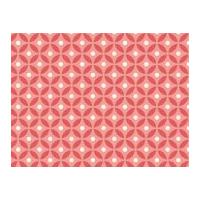 Camelot Fabrics Lattice Coraline Quilting Fabric Coral