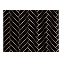 Camelot Fabrics Nightfall Herringbone Poplin Quilting Fabric Black