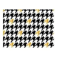 Camelot Fabrics Nightfall Houndstooth Poplin Quilting Fabric Black