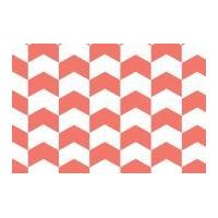 Camelot Fabrics Kate Chevron Poplin Quilting Fabric Grapefruit