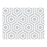 Camelot Fabrics Mint Condition Hexagons Quilting Fabric Light Grey