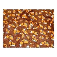 Camelot Fabrics Frolicking Forest Foxes Quilting Fabric Brown