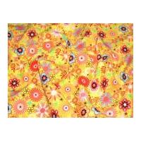Camelot Fabrics Itty Bitty Flowers Quilting Fabric Yellow