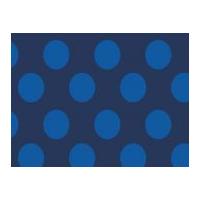 Camelot Fabrics Singin\' the Blues Jumbo Dots Poplin Quilting Fabric Navy & Royal