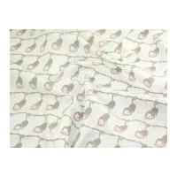 Camelot Fabrics The Imaginarium Monkeys Quilting Fabric White