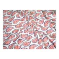 Camelot Fabrics Paisley Please Floral Paisley Quilting Fabric White