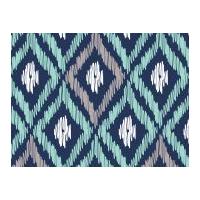 Camelot Fabrics Ikat Elixir Quilting Fabric Navy