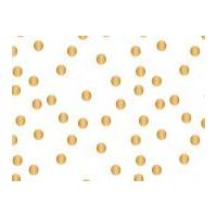 Camelot Fabrics Nightfall Confetti Dots Poplin Quilting Fabric White