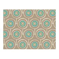 Camelot Fabrics Playground The Wheels Go Round Quilting Fabric Taupe