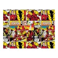 Camelot Fabrics Marvel Comics Quilting Fabric Iron Man Red & Yellow