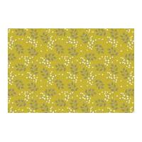 Camelot Fabrics Wildflowers Sprigs Poplin Quilting Fabric Chartreuse