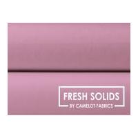 Camelot Fabrics Fresh Solids Poplin Quilting Fabric Pink Dust