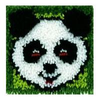 caron krafty kids latch hook rug making kit panda