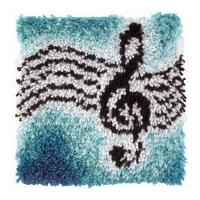 Caron WonderArt Latch Hook Rug Kit Treble Clef
