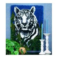 Caron WonderArt Latch Hook Rug Kit White Tiger