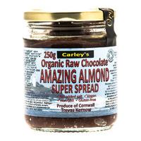 carleys organic raw chocolate amazing almond super spread 250g