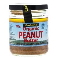 carleys organic peanut nut butter 250g