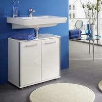 Carla Vanity Cabinet In White With High Gloss Fronts