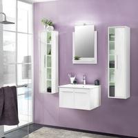 Campus Bathroom Set 3 In White With Gloss Fronts And LED