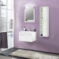 Campus Bathroom Set 2 In White With Gloss Fronts And LED