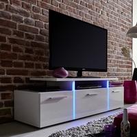 Camilla LCD TV Stand In White Gloss Fronts With LED