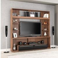 Cardinal Entertainment Unit In Walnut And Black With 2 Drawers