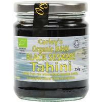 carleys organic raw black sesame tahini 250g