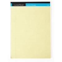 Cambridge Legal Pad Perforated Tear-off Feint Ruled with Margin 100pp A4 Yellow Ref 100080179 (Pack 10)