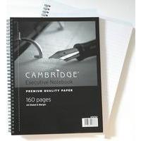 Cambridge Executive Wirebound Notebook A4+ 4-Hole Feint