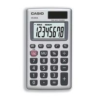 casio hs 8va calculator handheld batterysolar power 8 digit 3 key memo ...