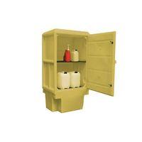 CABINET, POLY STORAGE YELLOW