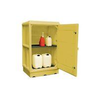 CABINET, POLY STORAGE YELLOW DOOR