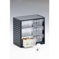 CABINET, VISIBLE STORAGE GREY 6 DRAWERS - 175 x 138 x 81 MM