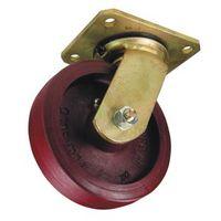 castor swivel medium duty 125mm dia poly iron wheel