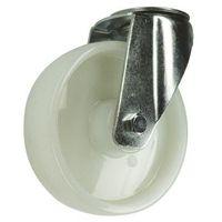 castor 100mm dia nylon tyre hole fixing swivel