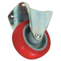 CASTOR, FIXED - HEAVY DUTY 100mm DIA. POLY WHEEL