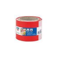 Caution tape, non-adhesive, 80 mm x 100 m, red / white