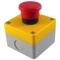 camdenboss csc1 50 e stop box 40mm twist release plastic switch bo